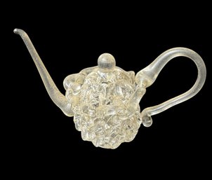 Teapot Art Glass Figurine