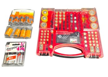 Battery Organizer With Batteries