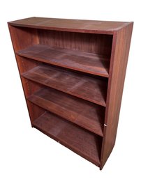 Red Wooden Four Shelf Bookcase (O1)