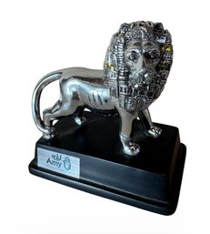 Sterling Silver Jewish Lion Figurine (LR)