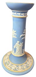 Wedgewood Blue Jasperware Candlestick Holder (K)