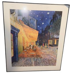 Vincent Van Gogh (1853-1890) Cafe Terrace At Night Framed Art Print (A)