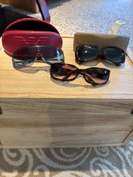 3 Sunglasses-chanel Like, Georgio Armani Like And Maui Jim Like (BR2)