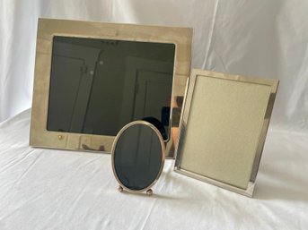 2 Silver Tone Frames, 1 Sterling Frame