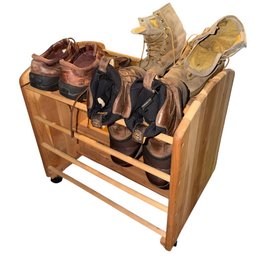 Solid Wooden Shoe Rack (A)