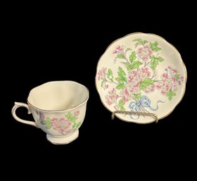 Royal Albert Bone China Floral Hawthorn Tea Cup & Saucer