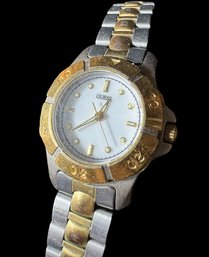 Guess 1990s Gold & Silver Tone Ladies Wrist Watch