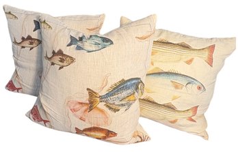 Decorative Fish Pillow Set 3Pc (LR)