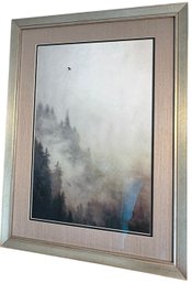 Bird Flying Over Forest Framed Art Print (LR)