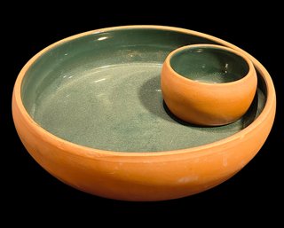 Terracotta Chip And Dip Bowl
