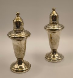 Sterling Silver Vintage Salt And Pepper Shakers