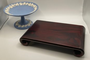 Wedgewood Jasperware Compote And Bonsai Tree Stand