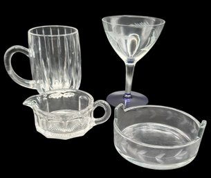 4 Pieces Of Glassware