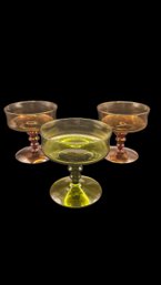 3 Glass Dessert Glasses