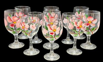 11 Franciscan Rose Water Goblets