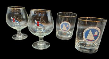4 Marblehead Yacht Club Glasses