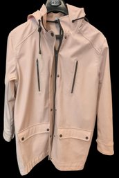 Sparkle And Fade Light Pink Rain Coat Size M
