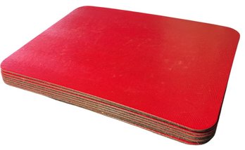 Red Textured Placemats 8pc Set (DR)