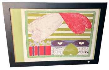 Florence Putterman(1927-2021) Les Coeurs III Signed Lithograph