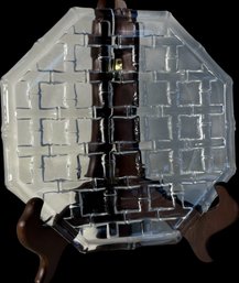 Tiffany And Co Bamboo Pattern Glass Plate (DR)