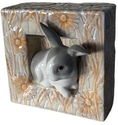 Lladro Retired Natural Frames Bunny Figurine (LR)