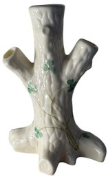 Belleek Ireland Shamrock Tree Trunk Bud Figurine (LR)