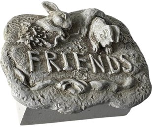 Hen Feathers Bunny Friends Trinket Box Figurine (LR)