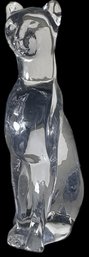 Baccarat Crystal Egyptian Cat Figurine (LR)