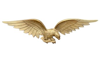 Solid Brass Flying Bald Eagle Wall Decor (BO)