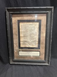 Framed Bible Page