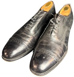 Florsheim Black Leather Mens Dress Shoes Size 11.5D