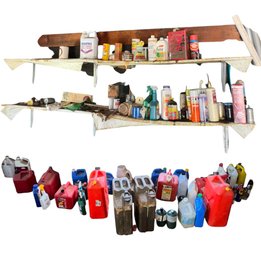 Oil Cans, Tools & Assorted Contents Of Garage (G)