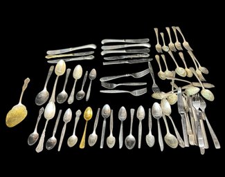 Cutlery & Flatware 60pc Large Assorted Collection WM Rogers, Oneida Etc