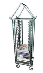Green Metal CD Tower Rack & Opera CDs (LR)