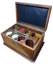 Wooden Poker Chip Box (B)