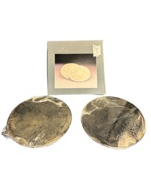 Pair Of Silver Plated 8in Trivets