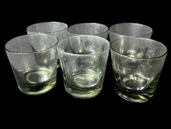 Smokey Black Old Fashioned Glasses 6pc