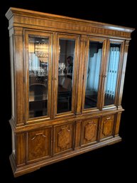 Drexel Heritage Large Italian Neoclassical Style China Cabinet (LR)