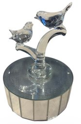 Linden Bird Figurine Music Box Dancer Works! (B)