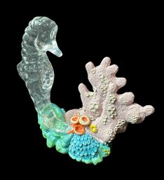 Waterford Crystal Seahorse & Coral Figurine