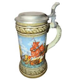 German Sailing Ship Maritime Beer Stein (BLR)