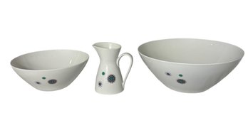 MCM Rosenthal Germany Continental Planets Dishes Serving Bowls & Creamer (LR)