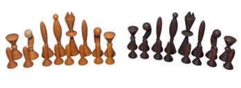 Anri Space Age By Elliot Wooden Chess Pieces (B)