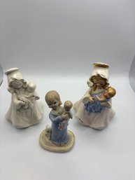 Ceramic Figures W/babies
