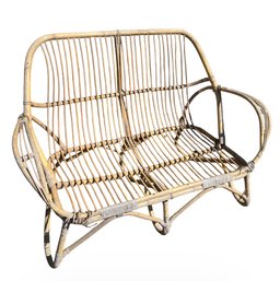 MCM Outdoor Bamboo Loveseat (Y)