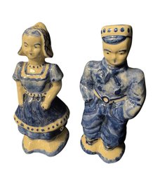 Dutch Blue Delft Couple Salt & Pepper Shakers