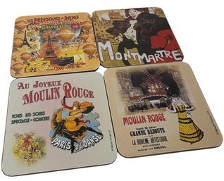 Moulin Rogue Decorative Coasters And Other Assorted Coaster Set (DR)