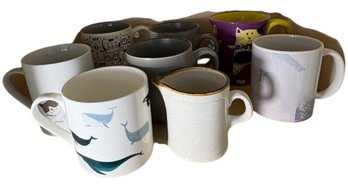 Cat Themed Mugs And Other Mugs 8pc (K)