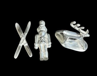 Metal Christmas Figurines 3pc