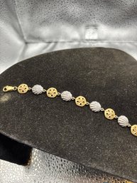 1 7' Seashell 14k Bracelet